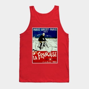 Tour De France Vintage 1898 Bicycle Racing Print Tank Top